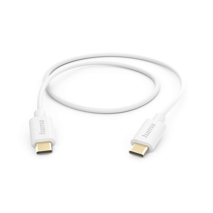 Hama Laddningskabel USB-C till USB-C 1,0m Vit in de groep COMPUTERS & RANDAPPARATUUR / Computerkabels / USB / USB-C bij TP E-commerce Nordic AB (C79485)