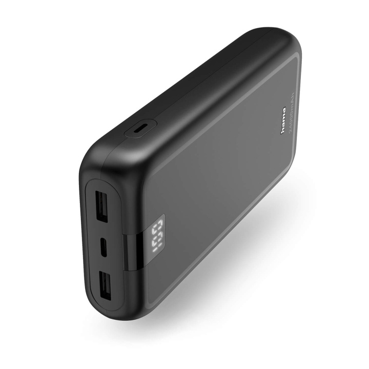 Hama Powerbank 24000mAh 2xUSB-A+1xUSB-C Antracit in de groep SMARTPHONE & TABLETS / Opladers & Kabels / Powerbanks bij TP E-commerce Nordic AB (C79495)