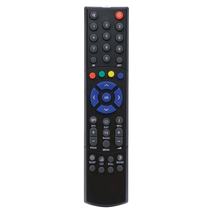 TELESTAR Remote Control TTS35AI alternative to TS35 Black in de groep HOME ELECTRONICS / Audio & Beeld / TV & Accessoires / Afstandsbedieningen bij TP E-commerce Nordic AB (C79508)