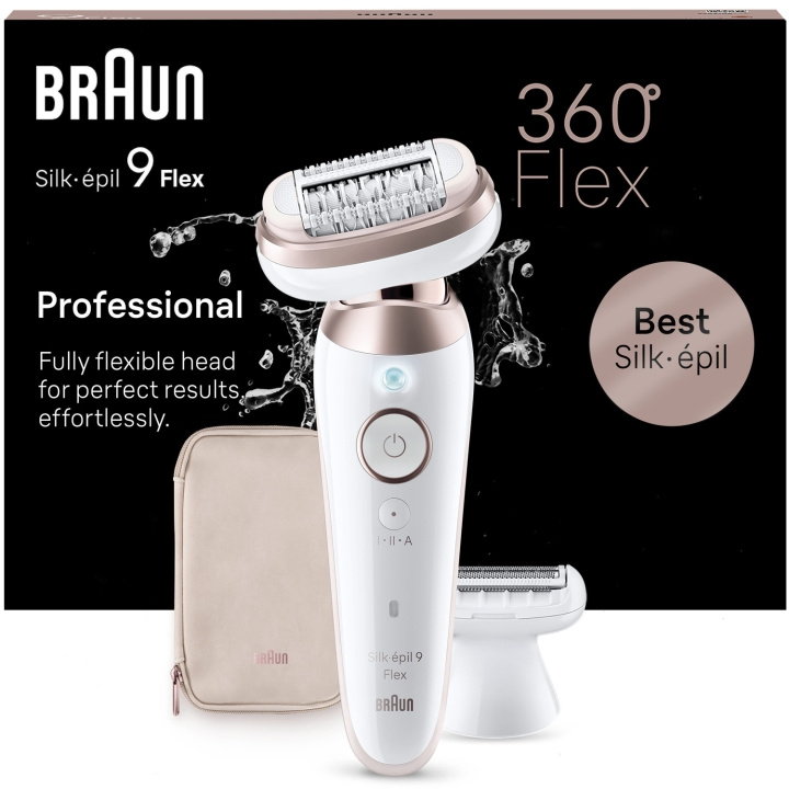 Braun Epilator Silk-épil 9 Flex 3D SES9-030 in de groep BEAUTY & HEALTH / Haar & Styling / Ontharing / Epliators bij TP E-commerce Nordic AB (C79528)