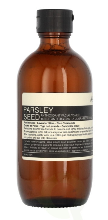 AESOP Parsley Seed Anti Oxidant Facial Toner 200 ml in de groep BEAUTY & HEALTH / Huidsverzorging / Gezicht / Huidserum bij TP E-commerce Nordic AB (C79537)