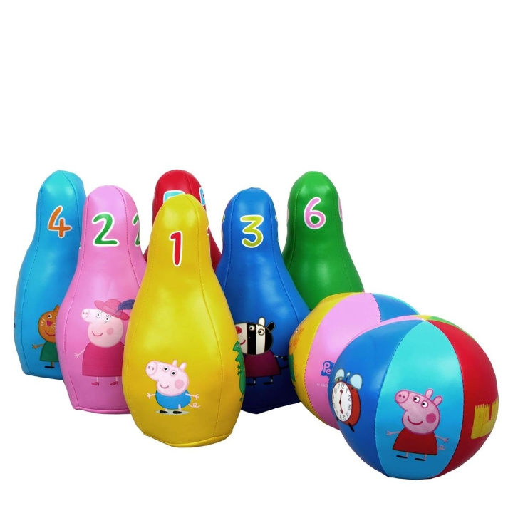 Barbo Toys Peppa Pig Zachte Bowling Set in de groep SPEELGOED, KINDER- & BABYPRODUCTEN / Spelletje / Kinderspellen bij TP E-commerce Nordic AB (C79747)