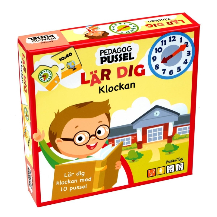 Barbo Toys Barbo Klassiek Pedagog Pussel Lär Dig Klockan (SE) in de groep SPEELGOED, KINDER- & BABYPRODUCTEN / Speelgoed / Tekenen & Tellen bij TP E-commerce Nordic AB (C79755)