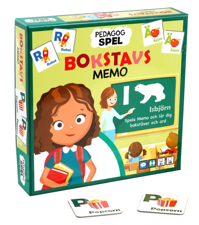 Barbo Toys Barbo Klassiek Pedagog Spel Bokstavsmemo (SE) in de groep SPEELGOED, KINDER- & BABYPRODUCTEN / Speelgoed / Bordspellen / Kinderspellen bij TP E-commerce Nordic AB (C79756)