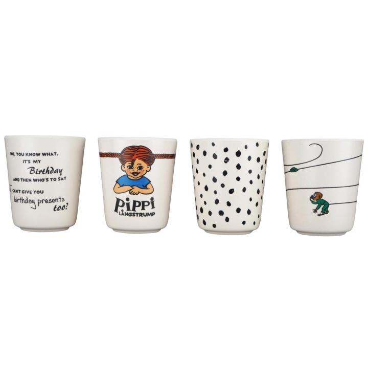 Barbo Toys Pippi 100% Melamine Servies 4 Tuimelbekerset in de groep SPEELGOED, KINDER- & BABYPRODUCTEN / Eten & Drinken / Babyflessen & Accessoires bij TP E-commerce Nordic AB (C79759)