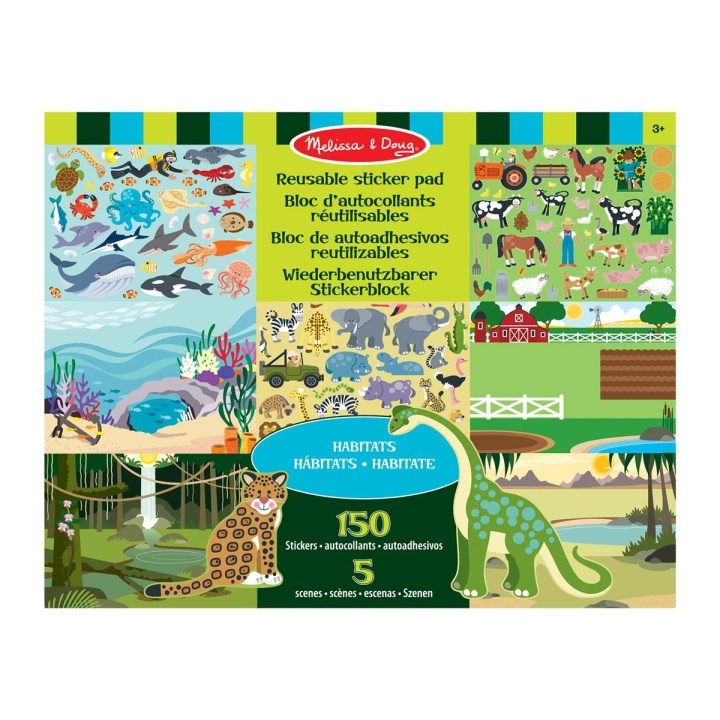 Melissa & Doug Herbruikbare Stickers Pad Habitats in de groep SPEELGOED, KINDER- & BABYPRODUCTEN / Speelgoed / Ambachten bij TP E-commerce Nordic AB (C79761)