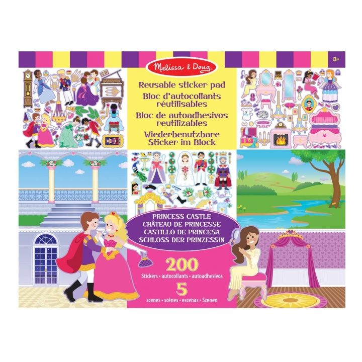 Melissa & Doug Herbruikbaar stickerkussen prinsessenkasteel in de groep SPEELGOED, KINDER- & BABYPRODUCTEN / Speelgoed / Ambachten bij TP E-commerce Nordic AB (C79769)