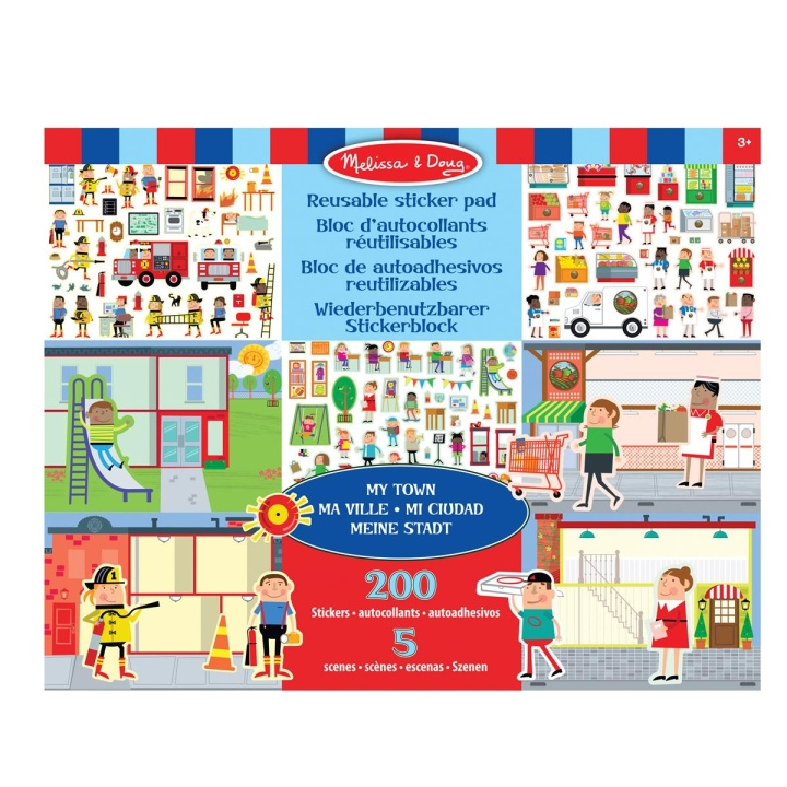 Melissa & Doug Herbruikbare stickers Pad Mijn Stad in de groep SPEELGOED, KINDER- & BABYPRODUCTEN / Speelgoed / Ambachten bij TP E-commerce Nordic AB (C79770)