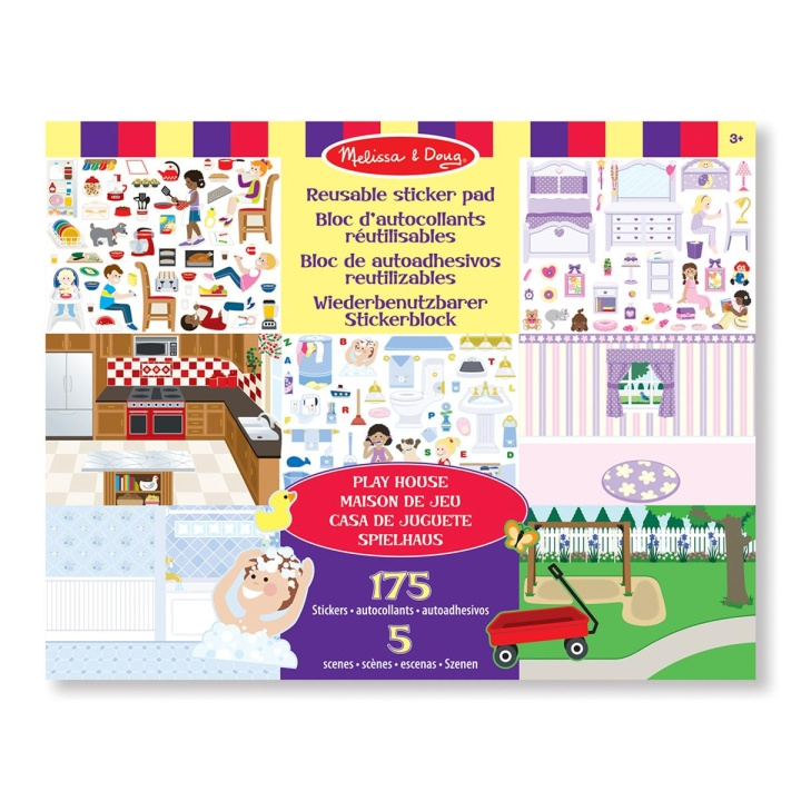 Melissa & Doug Herbruikbare stickers voor speelhuisje! in de groep SPEELGOED, KINDER- & BABYPRODUCTEN / Speelgoed / Ambachten bij TP E-commerce Nordic AB (C79771)