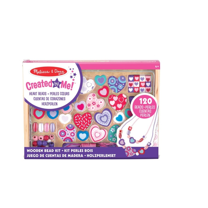 Melissa & Doug Gemaakt door mij! Houten Kralen Set Harten in de groep SPEELGOED, KINDER- & BABYPRODUCTEN / Speelgoed / Ambachten bij TP E-commerce Nordic AB (C79772)