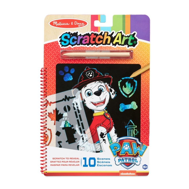 Melissa & Doug Kraskunst onderlegger Paw Patrol Marshall in de groep SPORT, VRIJE TIJD & HOBBY / Hobby / Schilderen & tekenen / Scratch art bij TP E-commerce Nordic AB (C79784)