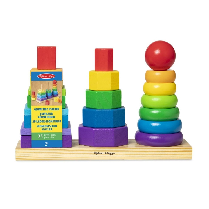 Melissa & Doug Houten Stapelaar Geometrisch in de groep SPEELGOED, KINDER- & BABYPRODUCTEN / Babyspeelgoed / Activiteitenspeelgoed bij TP E-commerce Nordic AB (C79788)