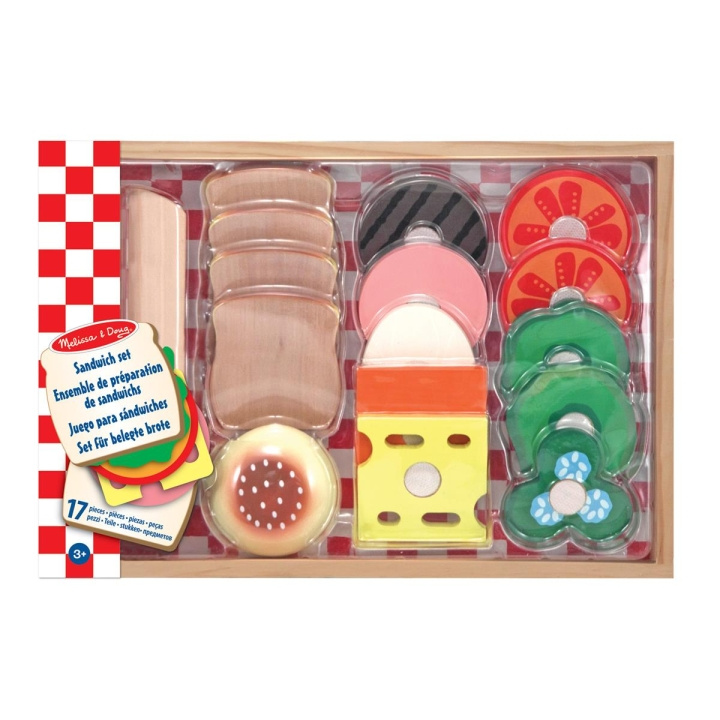 Melissa & Doug Houten sandwichset voor voedselbereiding in de groep SPEELGOED, KINDER- & BABYPRODUCTEN / Speelgoed / Keukenspeelgoed bij TP E-commerce Nordic AB (C79803)