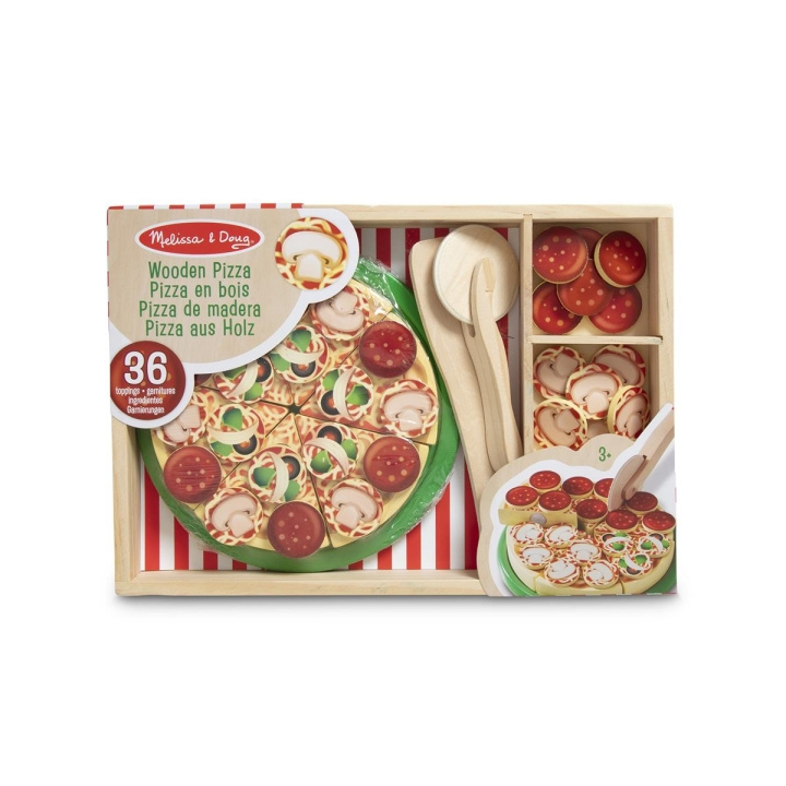 Melissa & Doug Houten Pizza in de groep SPEELGOED, KINDER- & BABYPRODUCTEN / Speelgoed / Keukenspeelgoed bij TP E-commerce Nordic AB (C79806)