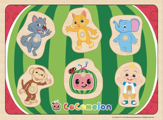 Barbo Toys Cocomelon gevormde houten puzzel in de groep SPEELGOED, KINDER- & BABYPRODUCTEN / Speelgoed / Kinderpuzzel bij TP E-commerce Nordic AB (C79825)