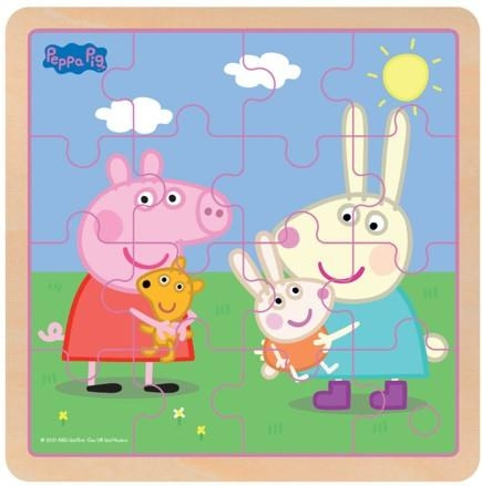 Barbo Toys Peppa Pig Houten Puzzel Rebecca in de groep SPEELGOED, KINDER- & BABYPRODUCTEN / Speelgoed / Kinderpuzzel bij TP E-commerce Nordic AB (C79835)