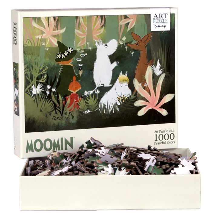 Barbo Toys Moomin Kunst Puzzel Groen 1000 stuks in de groep SPORT, VRIJE TIJD & HOBBY / Hobby / Puzzel bij TP E-commerce Nordic AB (C79846)