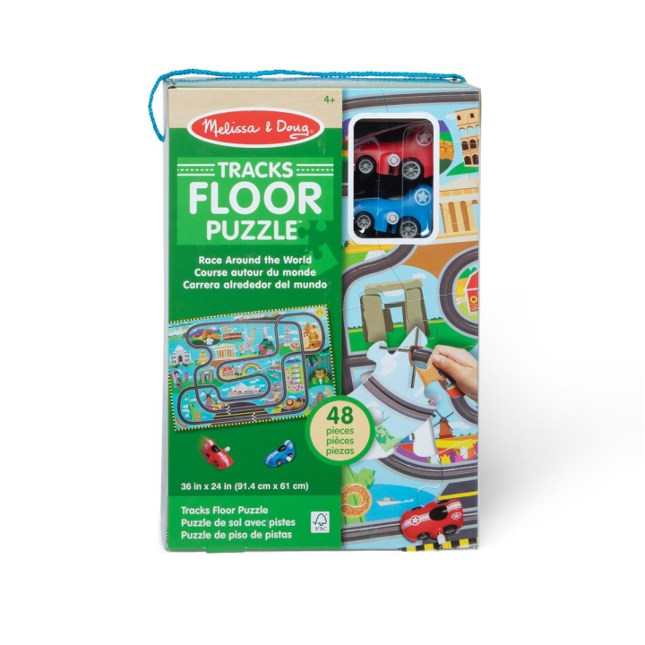 Melissa & Doug Vloer Puzzel & Speelset Racebaan in de groep SPEELGOED, KINDER- & BABYPRODUCTEN / Speelgoed / Kinderpuzzel bij TP E-commerce Nordic AB (C79856)