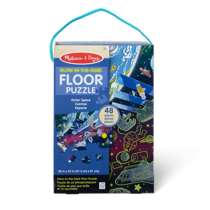 Melissa & Doug Vloerpuzzel Outer Space Glow in the Dark in de groep SPEELGOED, KINDER- & BABYPRODUCTEN / Speelgoed / Puzzels bij TP E-commerce Nordic AB (C79857)