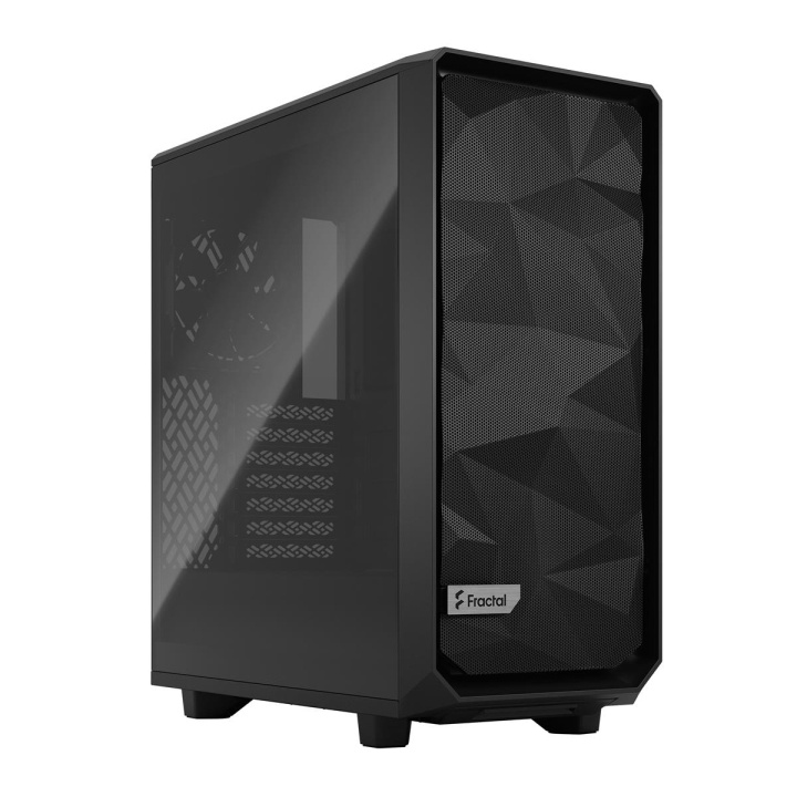 Fractal Design Meshify 2 Compact Zwart TG Licht in de groep COMPUTERS & RANDAPPARATUUR / Computeronderdelen / Chassis bij TP E-commerce Nordic AB (C79893)