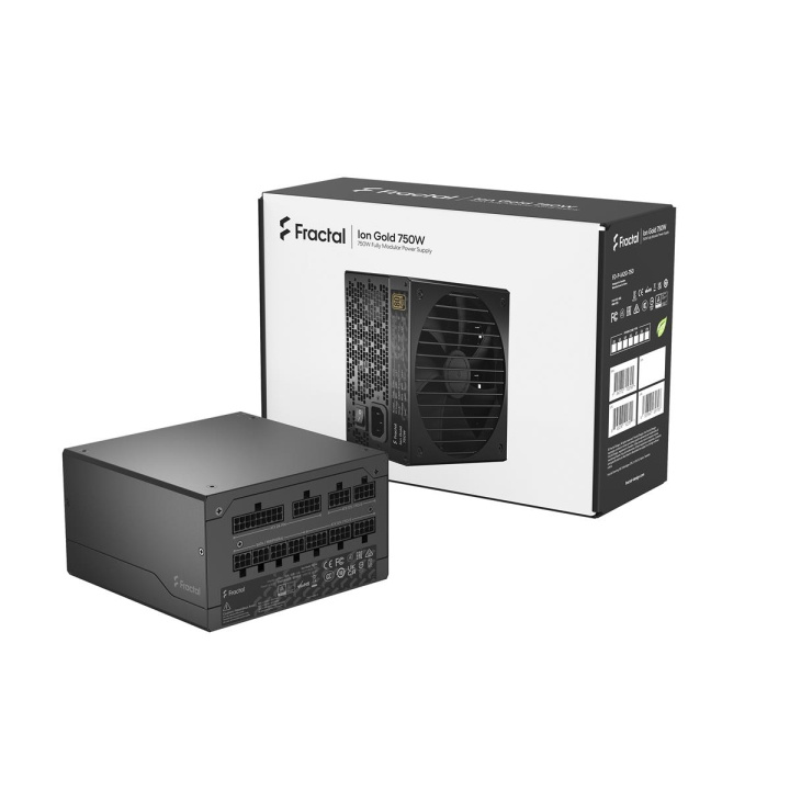 Fractal Design ION 750W - 80+ Goud in de groep COMPUTERS & RANDAPPARATUUR / Computeronderdelen / Voeding/PSU bij TP E-commerce Nordic AB (C79901)