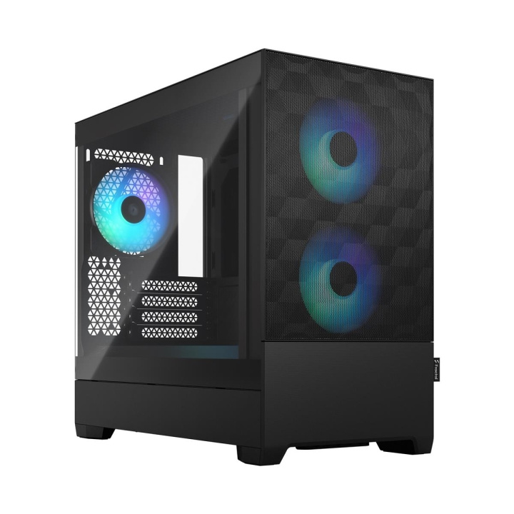 Fractal Design Pop Mini Air RGB Zwart TG Heldere tint in de groep COMPUTERS & RANDAPPARATUUR / Computeronderdelen / Chassis bij TP E-commerce Nordic AB (C79935)