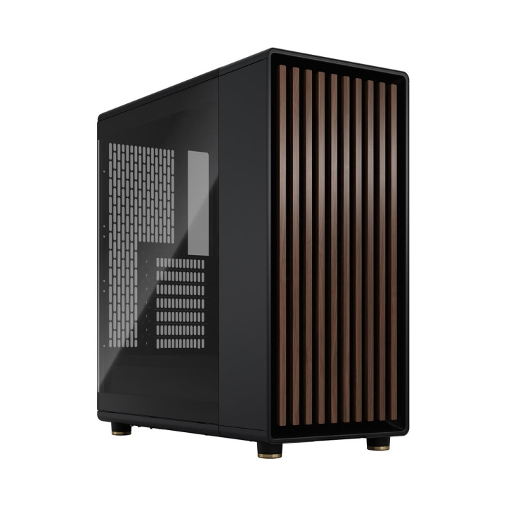 Fractal Design North Houtskool Zwart TG Licht getint in de groep COMPUTERS & RANDAPPARATUUR / Computeronderdelen / Chassis bij TP E-commerce Nordic AB (C79946)