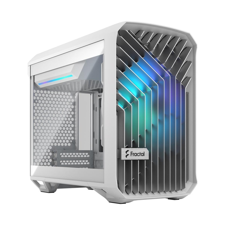 Fractal Design Torrent Nano RGB Wit TG Heldere Tint in de groep COMPUTERS & RANDAPPARATUUR / Computeronderdelen / Chassis bij TP E-commerce Nordic AB (C79951)