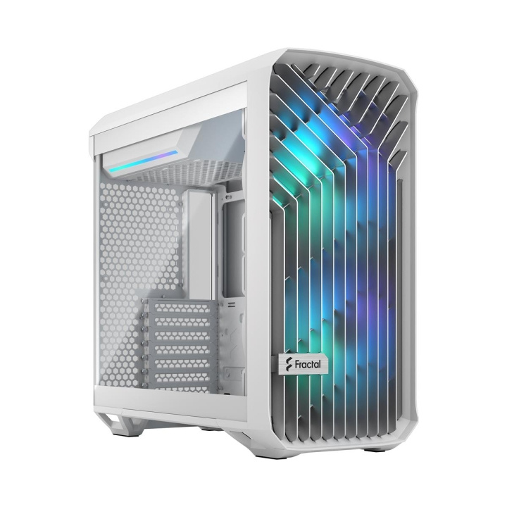 Fractal Design Torrent Compact RGB Wit TG Heldere Tint in de groep COMPUTERS & RANDAPPARATUUR / Computeronderdelen / Chassis bij TP E-commerce Nordic AB (C79953)