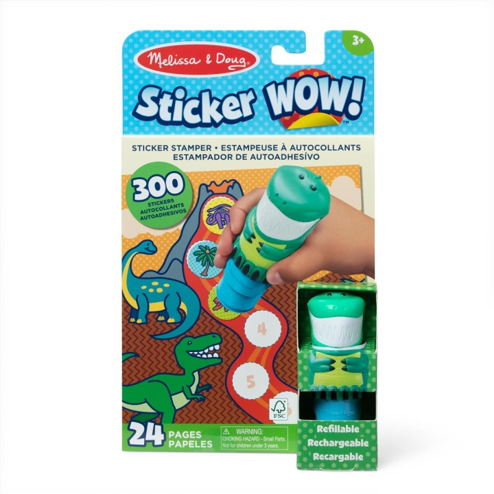 Melissa & Doug Sticker WOW! Dino met boek & stickers in de groep SPEELGOED, KINDER- & BABYPRODUCTEN / Speelgoed / Ambachten bij TP E-commerce Nordic AB (C79973)