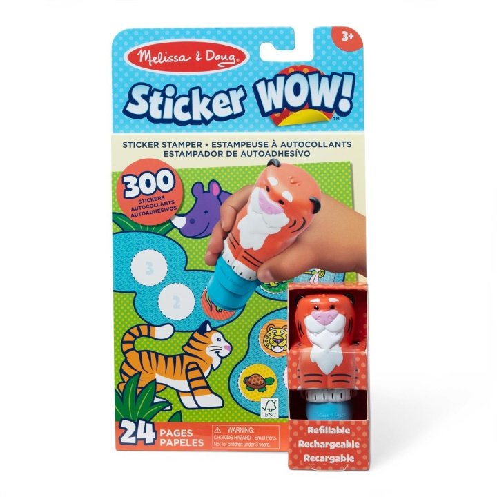 Melissa & Doug Sticker WOW! Tijger met boek & stickers in de groep SPEELGOED, KINDER- & BABYPRODUCTEN / Speelgoed / Ambachten bij TP E-commerce Nordic AB (C79974)