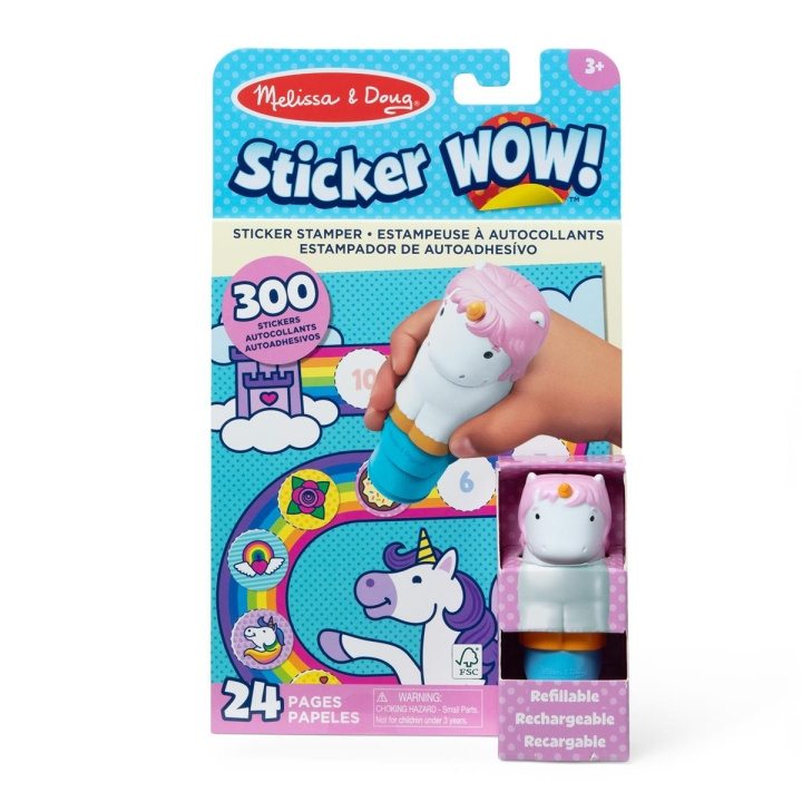 Melissa & Doug Sticker WOW! Eenhoorn met boek & stickers in de groep SPEELGOED, KINDER- & BABYPRODUCTEN / Speelgoed / Ambachten bij TP E-commerce Nordic AB (C79976)