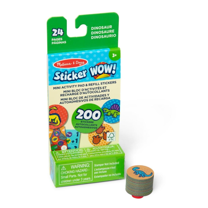 Melissa & Doug Sticker WOW! Mini Activiteiten Pad & Navulling Stickers : Dinosaurus in de groep SPEELGOED, KINDER- & BABYPRODUCTEN / Speelgoed / Ambachten bij TP E-commerce Nordic AB (C79986)