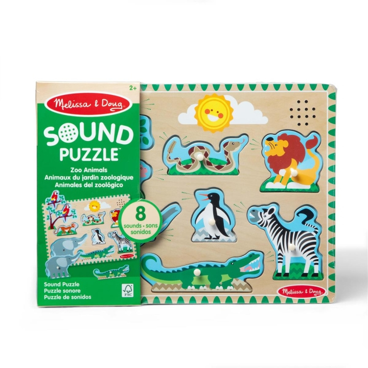 Melissa & Doug Geluidspuzzel dierentuindieren in de groep SPEELGOED, KINDER- & BABYPRODUCTEN / Speelgoed / Puzzels bij TP E-commerce Nordic AB (C80000)