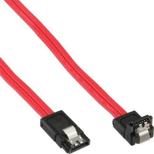 Cablexpert SATA III kabel, 90°, 30 cm, rood in de groep COMPUTERS & RANDAPPARATUUR / Computerkabels / Interne / SATA bij TP E-commerce Nordic AB (C80050)