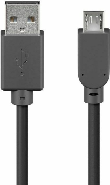 Cablexpert USB-A naar Micro-B kabel, 1,8 m, zwart in de groep COMPUTERS & RANDAPPARATUUR / Computerkabels / USB / Micro-USB bij TP E-commerce Nordic AB (C80185)