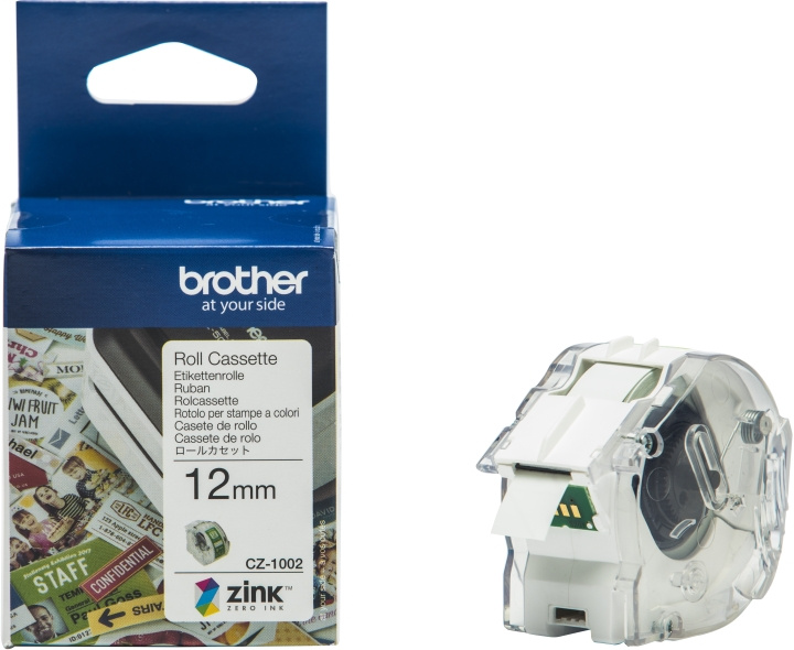 Brother CZ1002 plakband, 12 mm x 5 m, wit in de groep COMPUTERS & RANDAPPARATUUR / Printers & Accessoires / Printers / Label machines & Accessoires / Tape bij TP E-commerce Nordic AB (C80189)