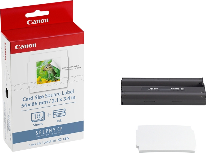 Canon KC-18IS printkit, 18 vellen + kleureninkt in de groep COMPUTERS & RANDAPPARATUUR / Printers & Accessoires / Inkt & Toner / Inktpatronen / Canon bij TP E-commerce Nordic AB (C80202)