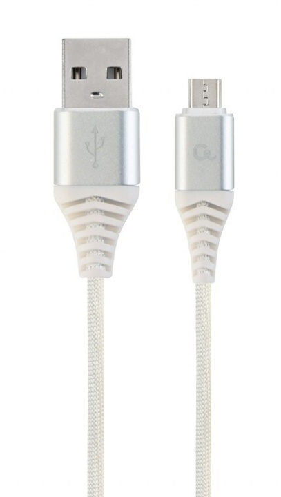 Cablexpert MicroUSB - USB-kabel, 2 m, wit in de groep COMPUTERS & RANDAPPARATUUR / Computerkabels / USB / Micro-USB / Kabels bij TP E-commerce Nordic AB (C80213)