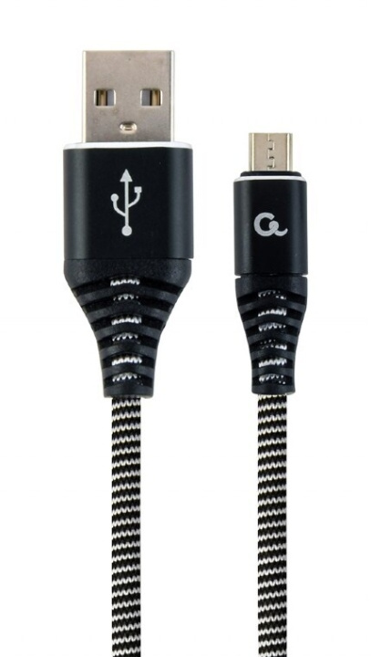 Cablexpert MicroUSB - USB-kabel, 1 m, zwart in de groep COMPUTERS & RANDAPPARATUUR / Computerkabels / USB / Micro-USB bij TP E-commerce Nordic AB (C80216)