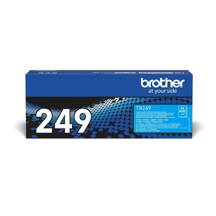 Brother TN249C laserinktcartridge, cyaan in de groep COMPUTERS & RANDAPPARATUUR / Printers & Accessoires / Inkt & Toner / Inktpatronen / Brother bij TP E-commerce Nordic AB (C80403)