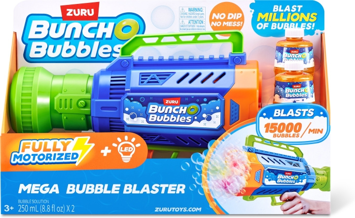 BUNCH O BUBBLES Mega Bubble Blaster - groot gemotoriseerd bellenblaaspistool in de groep SPEELGOED, KINDER- & BABYPRODUCTEN / Buitenspeelgoed / Badspeelgoed bij TP E-commerce Nordic AB (C80478)