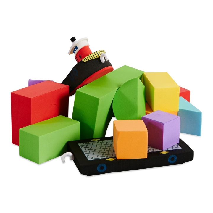 Bath Blocks BathBlocks - Drijvende sleepboot & aak ( 1322092 ) in de groep SPEELGOED, KINDER- & BABYPRODUCTEN / Babygadgets / Bad bij TP E-commerce Nordic AB (C80512)