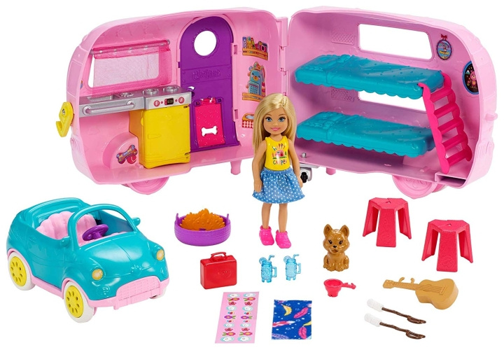 Barbie Chelsea transformerende camper (FXG90) in de groep SPEELGOED, KINDER- & BABYPRODUCTEN / Speelgoed / Docks & Accessoires bij TP E-commerce Nordic AB (C80534)