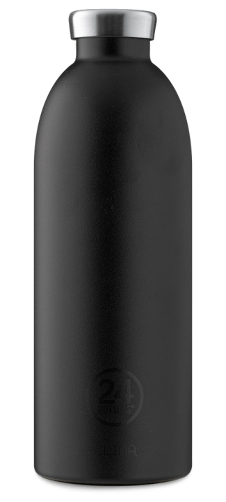 24Bottles - Clima Fles 0,85 L - Stone Finish - Tuxedo Black (24B452) in de groep SPORT, VRIJE TIJD & HOBBY / Buitenrecreatie / Thermosflessen & Waterflessen bij TP E-commerce Nordic AB (C80559)