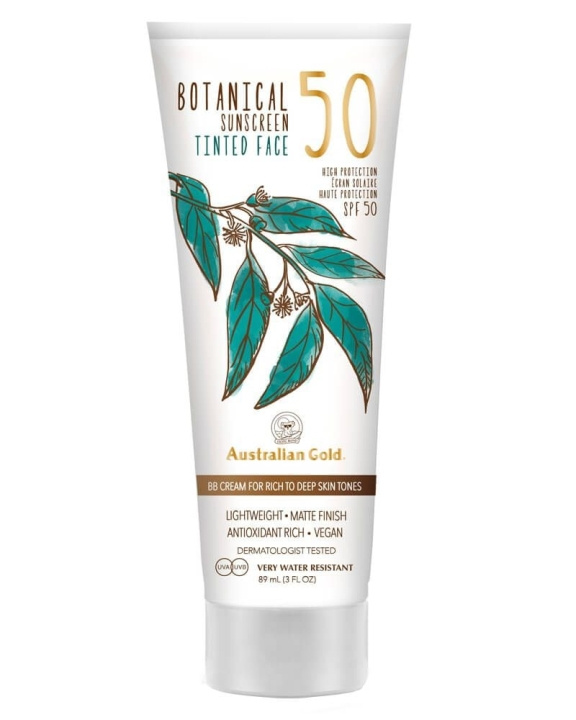 Australian Gold Botanische Getinte Gezichtscrème SPF 50 88 ml - Rijk/Diep in de groep BEAUTY & HEALTH / Huidsverzorging / Zonnebank / Zonnebescherming bij TP E-commerce Nordic AB (C80571)