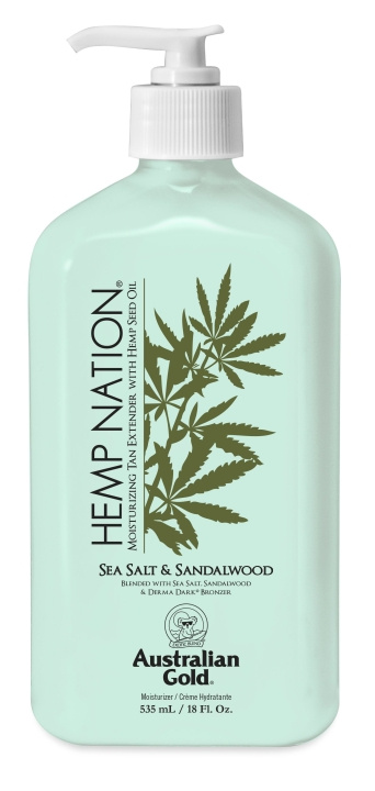 Australian Gold Hemp Nation Zeezout & Sandelhout Tan Extender Body Lotion 535 ml in de groep BEAUTY & HEALTH / Huidsverzorging / Lichaamsverzorging / Body lotion bij TP E-commerce Nordic AB (C80573)