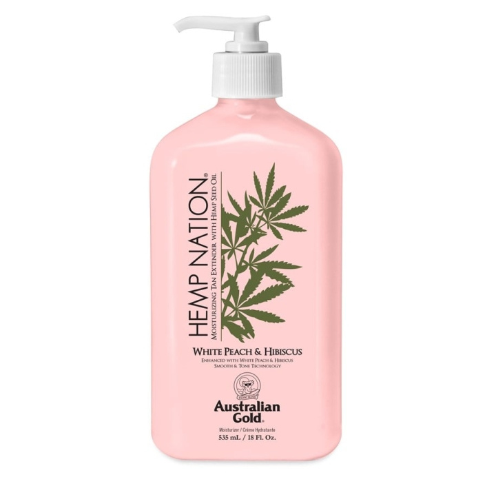 Australian Gold Hemp Nation White Peach & Hibiscus Tan Extender Body Lotion 535 ml in de groep BEAUTY & HEALTH / Huidsverzorging / Lichaamsverzorging / Body lotion bij TP E-commerce Nordic AB (C80574)