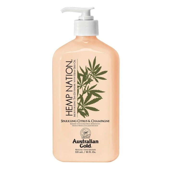 Australian Gold Hemp Nation Sparkling Citrus & Champagne Tan Extender Body Lotion 535 ml in de groep BEAUTY & HEALTH / Huidsverzorging / Lichaamsverzorging / Body lotion bij TP E-commerce Nordic AB (C80575)