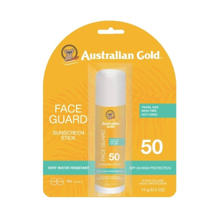 Australian Gold Face Guard Zonnebrandstick SPF 50 in de groep BEAUTY & HEALTH / Huidsverzorging / Zonnebank / Zonnebescherming bij TP E-commerce Nordic AB (C80583)